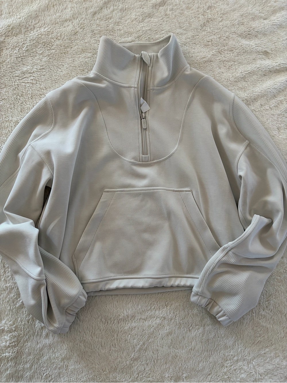 lululemon ribbed softstreme half zip